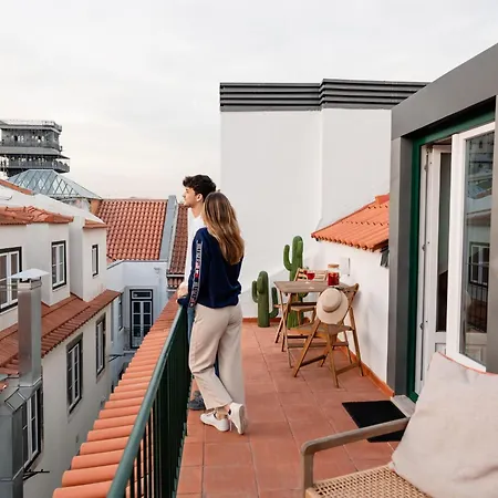 Downtown-terrasse Fabelhafte Aussichten Romantisches Penthouse By Interhome Lisbona